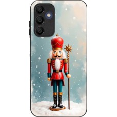 Samsung Galaxy A15 Case Hülle - Silikon schwarz Christmas 25 Nutcracker Snow