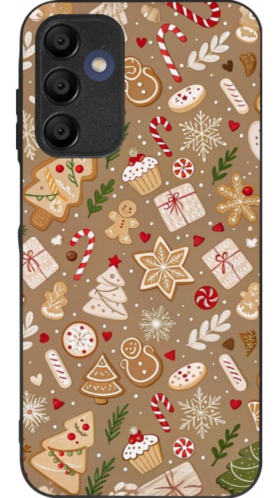 Coque Samsung Galaxy A15 - Silicone rigide noir Christmas 25 Pattern Ginger Cookie