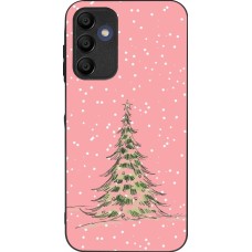 Samsung Galaxy A15 Case Hülle - Silikon schwarz Christmas 25 Pink Tree