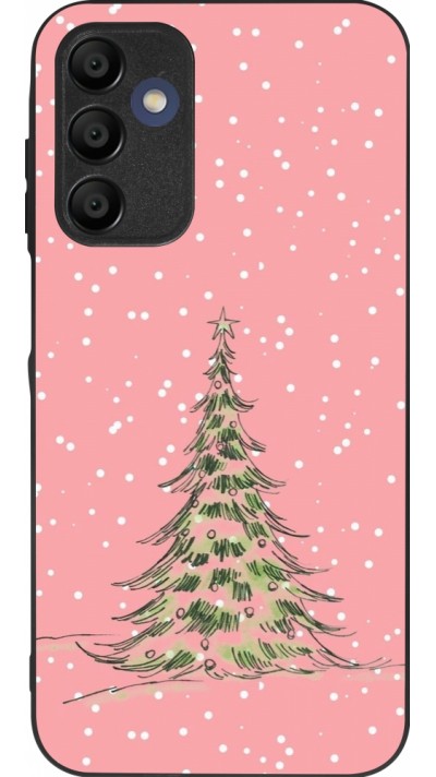 Coque Samsung Galaxy A15 - Silicone rigide noir Christmas 25 Pink Tree