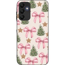Samsung Galaxy A15 Case Hülle - Silikon schwarz Christmas 25 Vintage Ribbons
