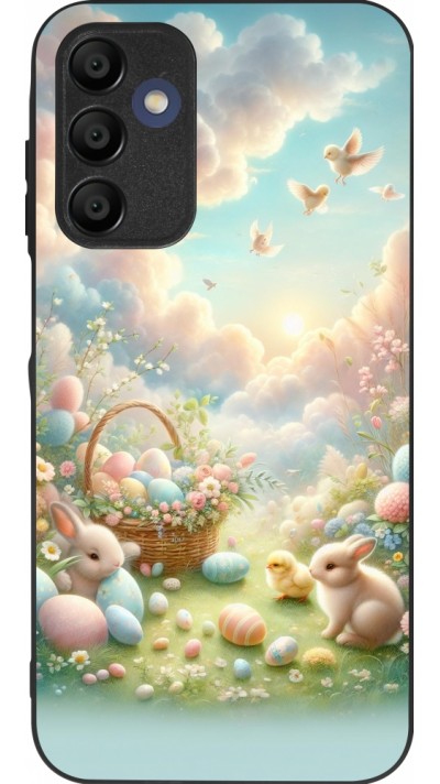Samsung Galaxy A15 Case Hülle - Silikon schwarz Ostern 2025 Pastell Ostern