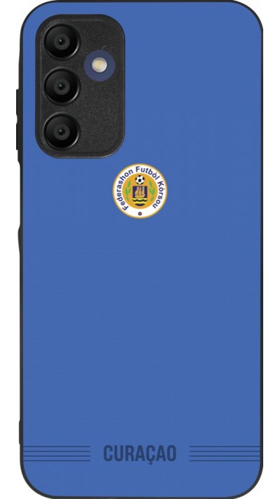 Samsung Galaxy A15 Case Hülle - Silikon schwarz Curaçao 2026 personalisierbares Fussballtrikot