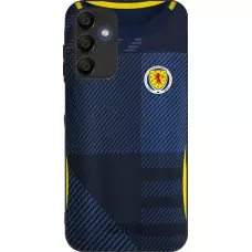 Samsung Galaxy A15 Case Hülle - Silikon schwarz Schottland personalisierbares Fussballtrikot