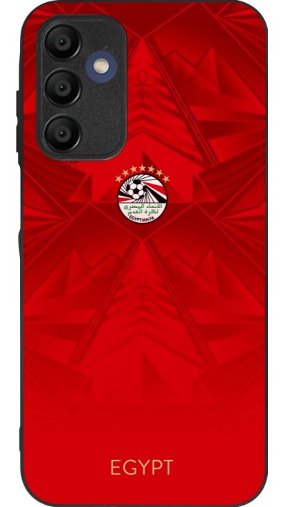 Samsung Galaxy A15 Case Hülle - Silikon schwarz Ägypten 2026 personalisierbares Fussballtrikot