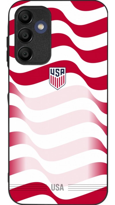 Samsung Galaxy A15 Case Hülle - Silikon schwarz Vereinigten Staaten 2026 personalisierbares Fussballtrikot