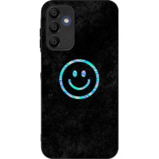 Samsung Galaxy A15 Case Hülle - Silikon schwarz Happy smiley irisirt
