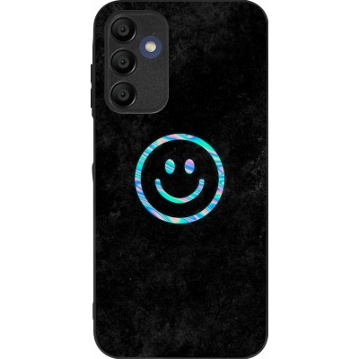 Samsung Galaxy A15 Case Hülle - Silikon schwarz Happy smiley irisirt