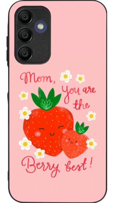 Coque Samsung Galaxy A15 - Silicone rigide noir Mom 2026 Berry best