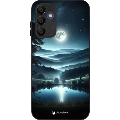 Samsung Galaxy A15 Case Hülle - Silikon schwarz Ansicht des Nachthimmels