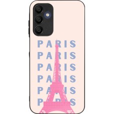 Samsung Galaxy A15 Case Hülle - Silikon schwarz Paris Pink Print