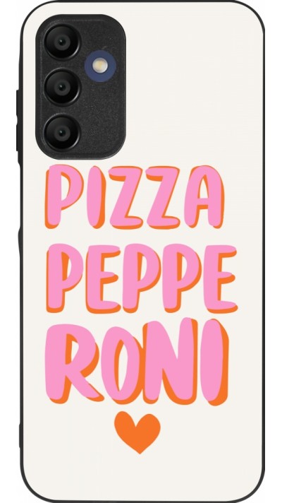 Samsung Galaxy A15 Case Hülle - Silikon schwarz Pizza pepperoni 2026