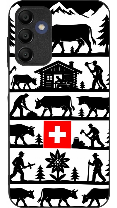 Coque Samsung Galaxy A15 - Silicone rigide noir Poya Suisse 1