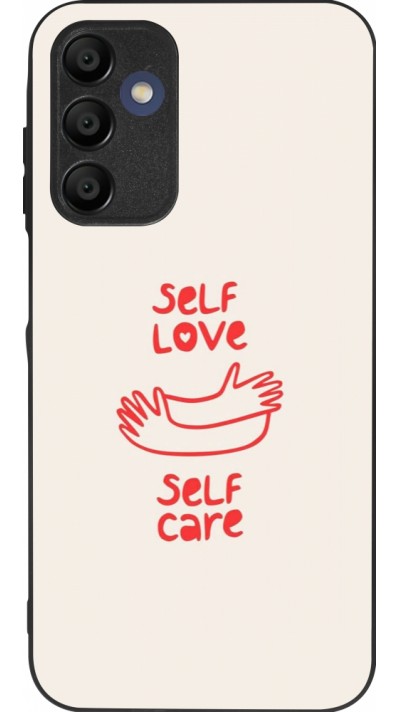 Coque Samsung Galaxy A15 - Silicone rigide noir Saint Valentines Day 26 Self love self care