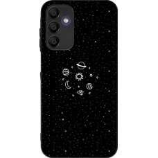 Samsung Galaxy A15 Case Hülle - Silikon schwarz Space Doodle