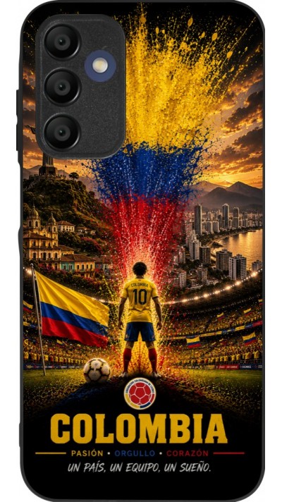 Samsung Galaxy A15 Case Hülle - Silikon schwarz Fussball Kolumbien splash 2026