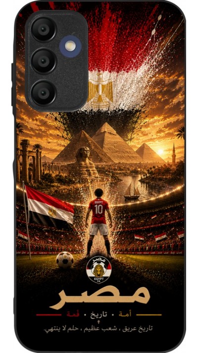 Samsung Galaxy A15 Case Hülle - Silikon schwarz Fussball Ägypten splash 2026