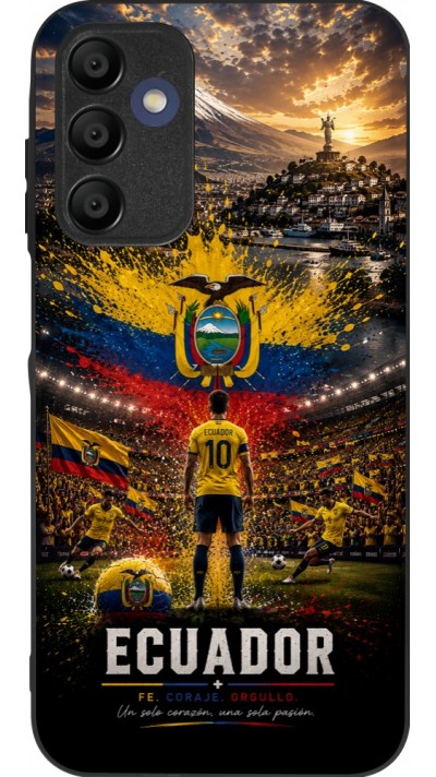Samsung Galaxy A15 Case Hülle - Silikon schwarz Fussball Ecuador splash 2026