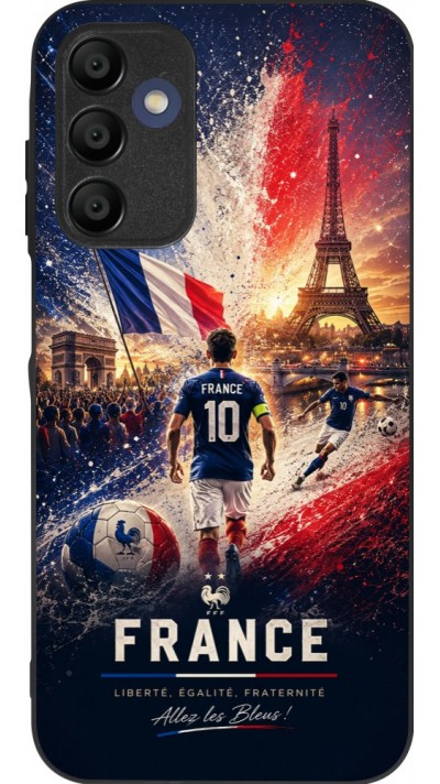 Samsung Galaxy A15 Case Hülle - Silikon schwarz Fussball Frankreich splash 2026
