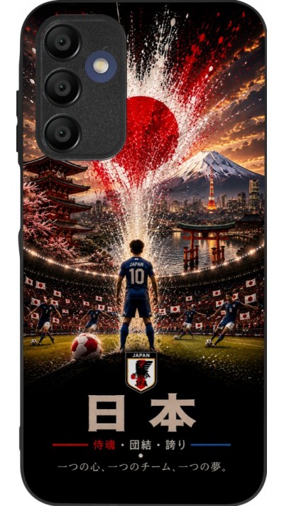 Samsung Galaxy A15 Case Hülle - Silikon schwarz Fussball Japan splash 2026