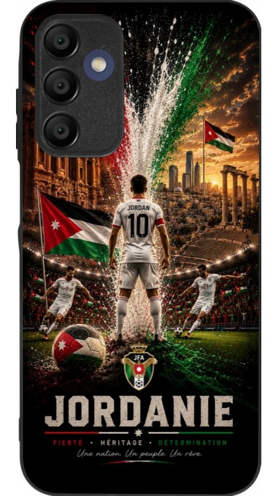Samsung Galaxy A15 Case Hülle - Silikon schwarz Fussball Jordanien splash 2026