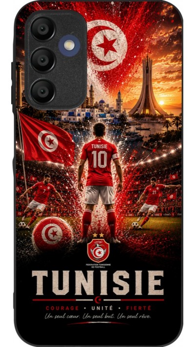 Samsung Galaxy A15 Case Hülle - Silikon schwarz Fussball Tunesien splash 2026