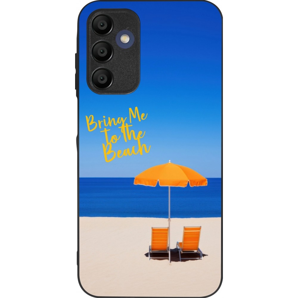 Samsung Galaxy A15 Case Hülle - Silikon schwarz Summer 2025 Bring me to the beach