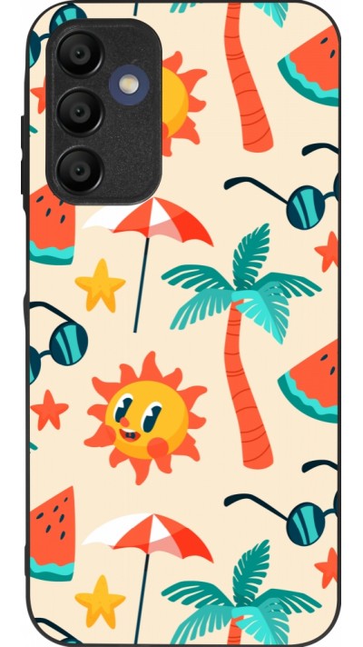 Samsung Galaxy A15 Case Hülle - Silikon schwarz Summer 2025 Pattern soleil