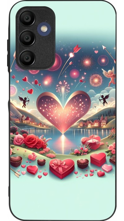 Samsung Galaxy A15 Case Hülle - Silikon schwarz Valentin 2025 Schick