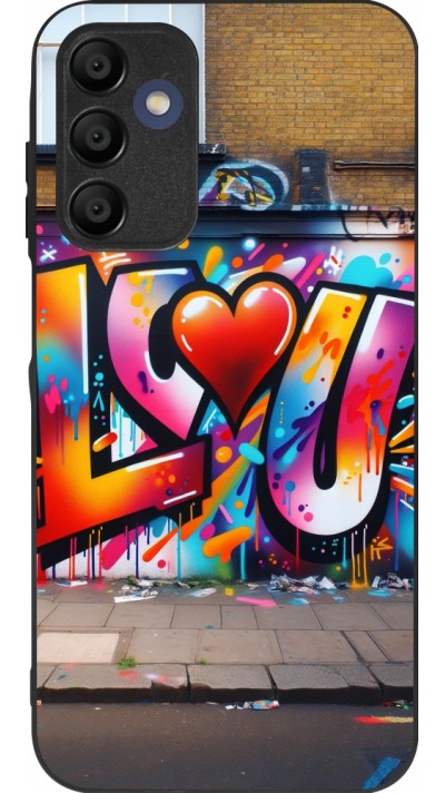 Samsung Galaxy A15 Case Hülle - Silikon schwarz Valentin 2025 Liebe U Tag