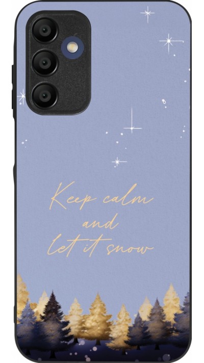 Samsung Galaxy A15 Case Hülle - Silikon schwarz Winter 25 Winter illustration of trees