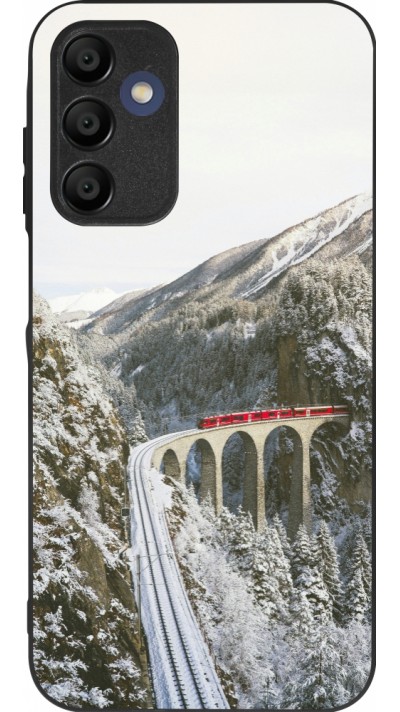 Samsung Galaxy A15 Case Hülle - Silikon schwarz Winter 25 Winter polar express