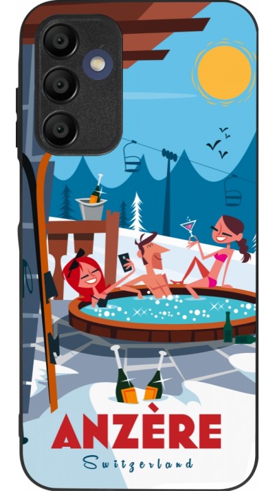 Samsung Galaxy A16 Case Hülle - Silikon schwarz Anzère Mountain Jacuzzi