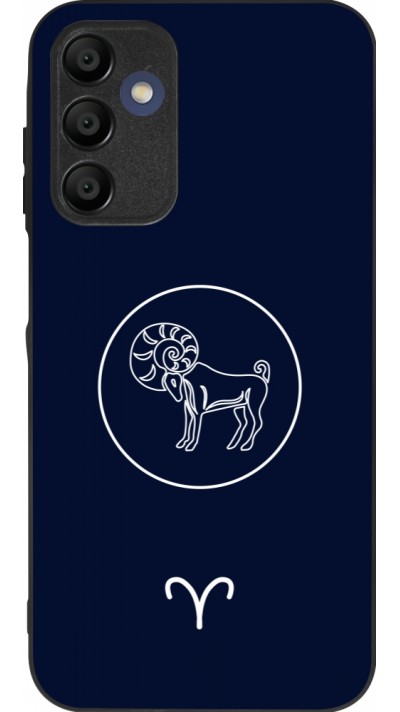 Samsung Galaxy A16 Case Hülle - Silikon schwarz Astrologie Widder