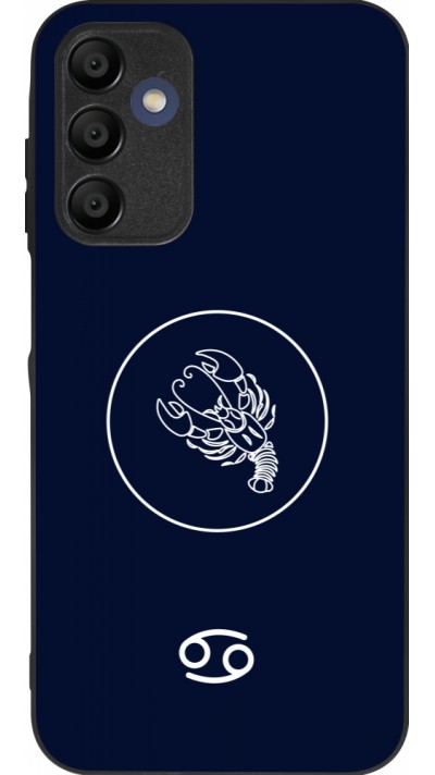 Samsung Galaxy A16 Case Hülle - Silikon schwarz Astrologie Krebs