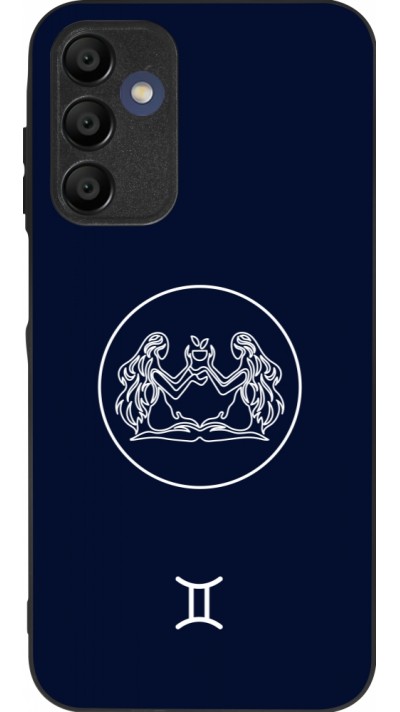 Samsung Galaxy A16 Case Hülle - Silikon schwarz Astrologie Zwillinge