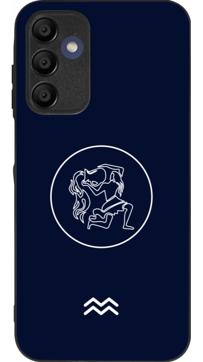 Samsung Galaxy A16 Case Hülle - Silikon schwarz Astrologie Wassermann