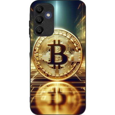 Samsung Galaxy A16 Case Hülle - Silikon schwarz Bitcoin Stehen
