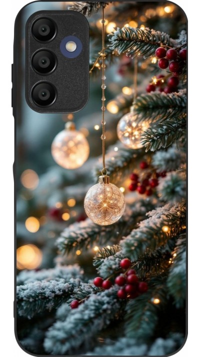 Samsung Galaxy A16 Case Hülle - Silikon schwarz Christmas 25 Xmas Decorated Tree