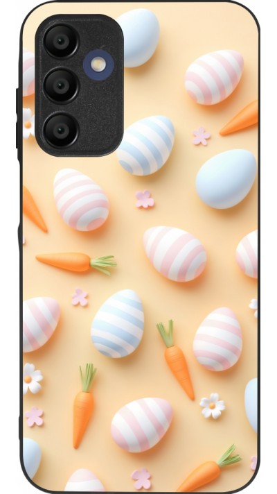 Samsung Galaxy A16 Case Hülle - Silikon schwarz Easter 2026 Pattern Easter
