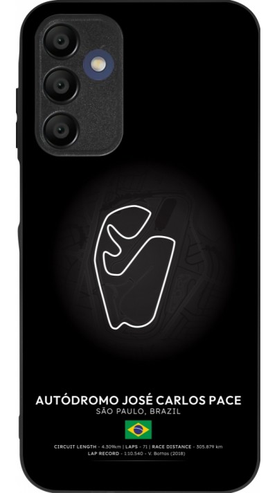 Samsung Galaxy A16 Case Hülle - Silikon schwarz F1 Track 2025 Brazil