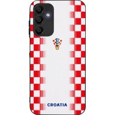 Samsung Galaxy A16 Case Hülle - Silikon schwarz Kroatien 2026 personalisierbares Fussballtrikot