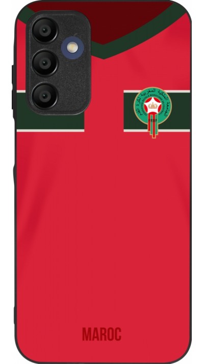 Samsung Galaxy A16 Case Hülle - Silikon schwarz Marokko 2022 personalisierbares Fussballtrikot