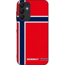 Samsung Galaxy A16 Case Hülle - Silikon schwarz Norwegen 2026 personalisierbares Fussballtrikot