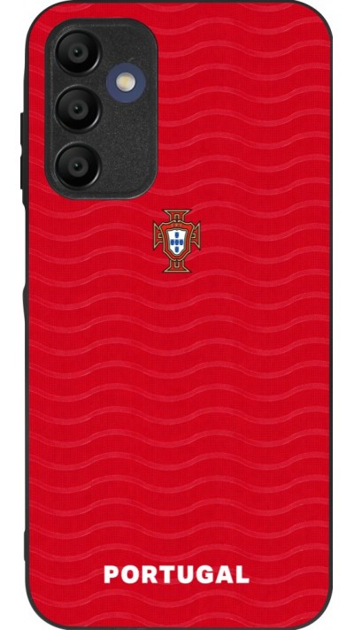 Samsung Galaxy A16 Case Hülle - Silikon schwarz Portugal 2026 personalisierbares Fussballtrikot