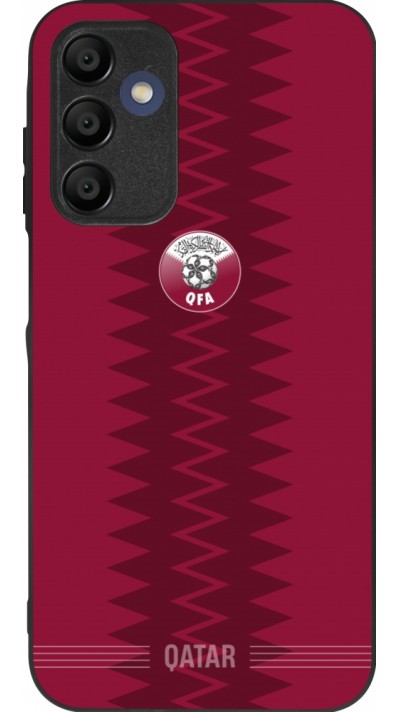 Samsung Galaxy A16 Case Hülle - Silikon schwarz Qatar 2026 personalisierbares Fussballtrikot