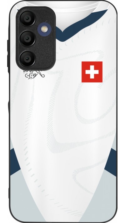 Samsung Galaxy A16 Case Hülle - Silikon schwarz Schweiz Away personalisierbares Fussballtrikot