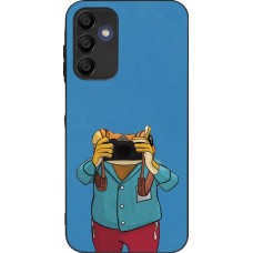 Samsung Galaxy A16 Case Hülle - Silikon schwarz Frog with camera DTMF