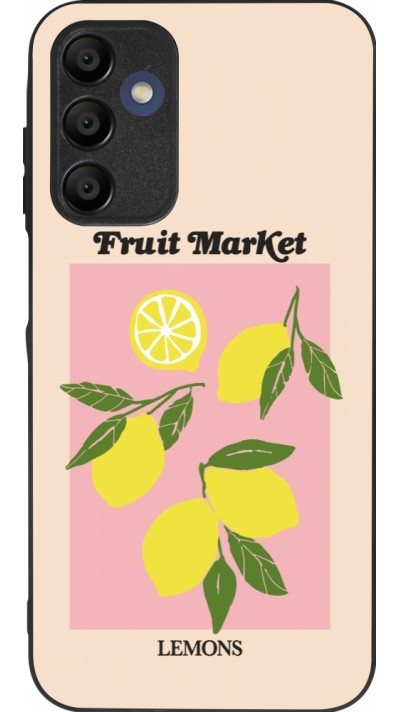 Samsung Galaxy A16 Case Hülle - Silikon schwarz Fruit market lemons 2026