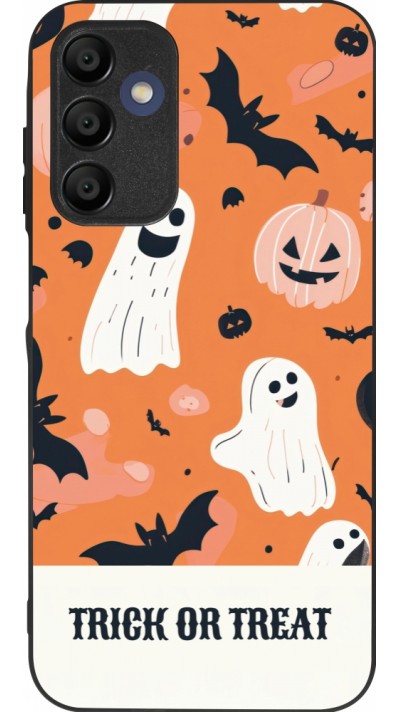 Samsung Galaxy A16 Case Hülle - Silikon schwarz Halloween 2025 Trick treat